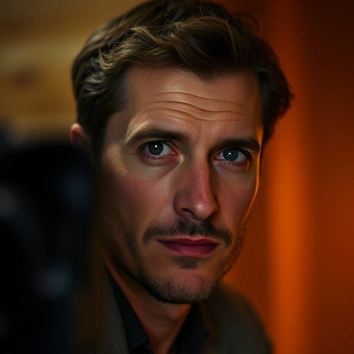 Portrait of Ben Carter, experienced cinematographer, looking confidently at the camera